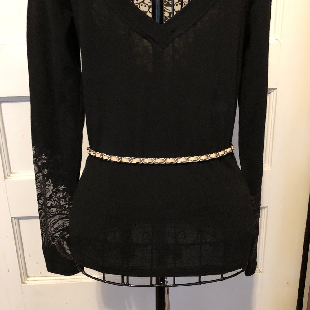 BCBGeneration Sand chain metal tassels M/L belt - Picture 3 of 8